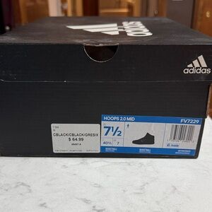 Adidas Hoops 2.0 Mid in Black and Gray